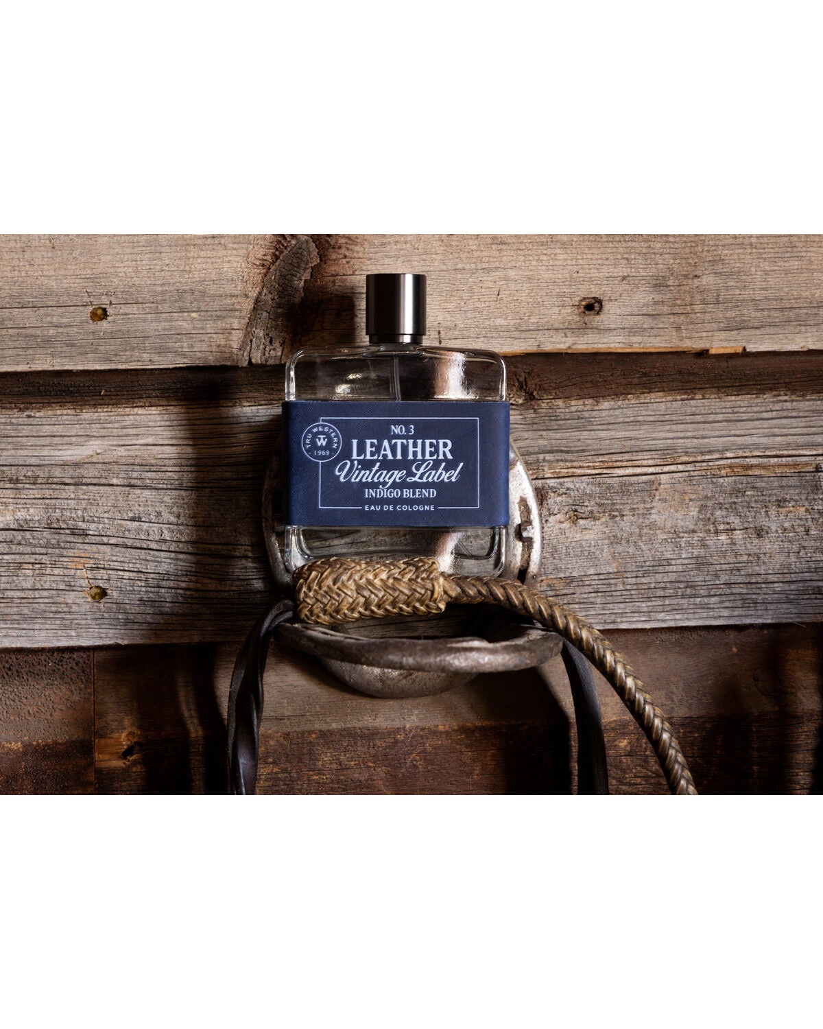 Image #4 - Tru Fragrances Men's No. 3 Leather Vintage Label Indigo Blend Eau de Cologne, No Color, hi-res
