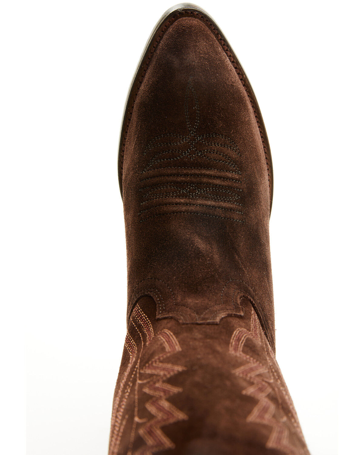 Image #6 - Macie Bean Women's Life's Like A Box Of Chocolates Suede Tall Western Boots - Round Toe, Chocolate, hi-res
