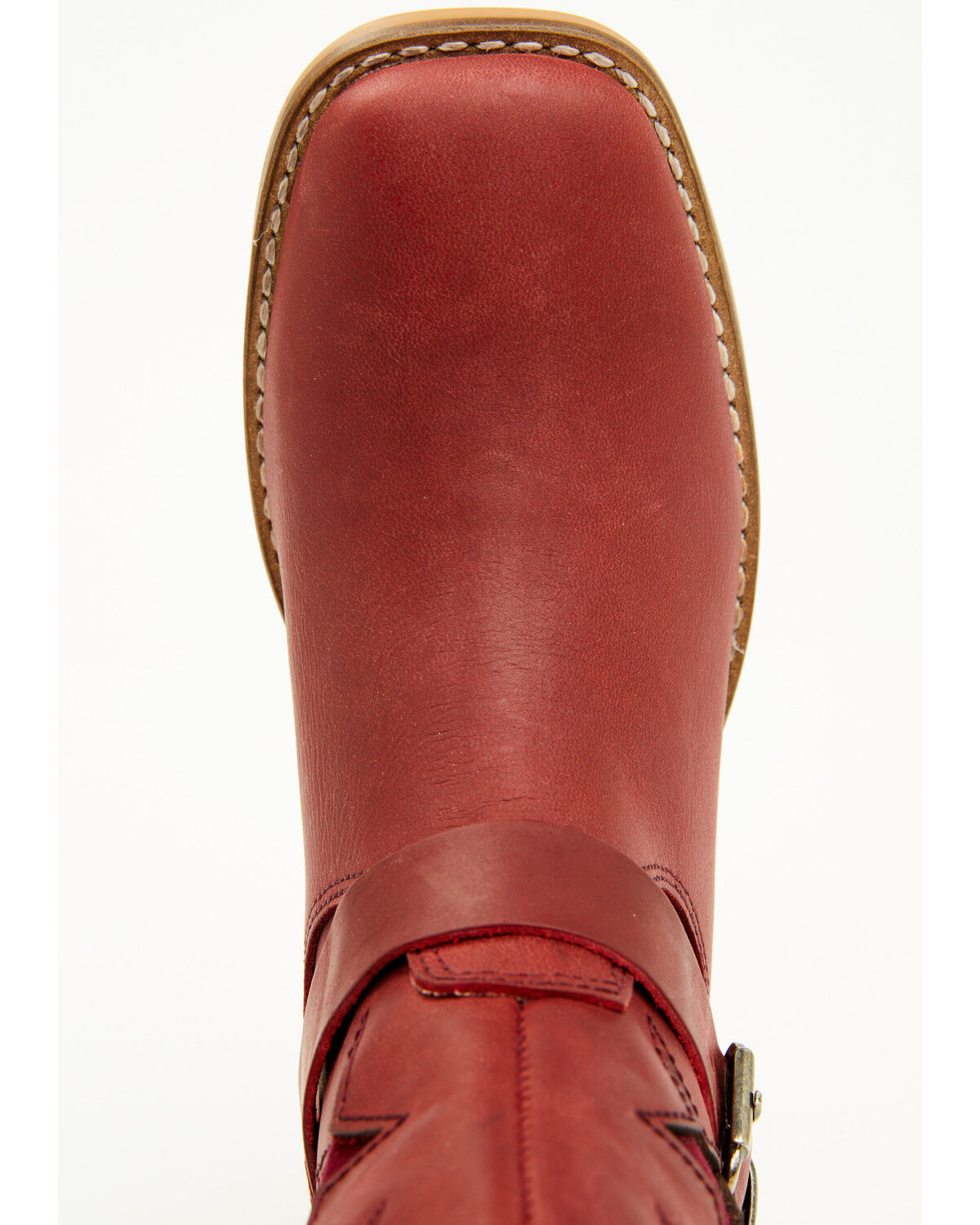 Image #6 - Dingo Little Girls' Blacklist Star Inlay Harness Boots - Square Toe, Wine, hi-res
