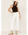 Image #1 - Rolla's Women's High Rise Eastcoast Cropped Flare Jeans, White, hi-res