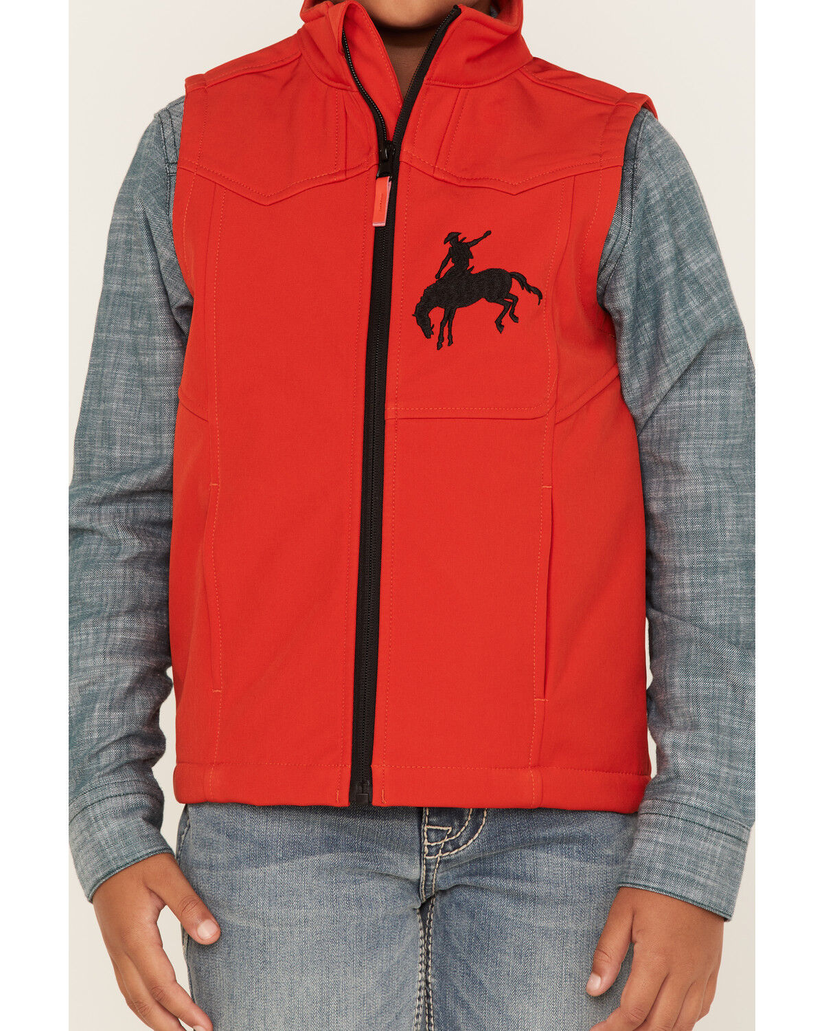 Image #3 - Cody James Toddler Boys' Embroidered Zip Front Softshell Vest, , hi-res