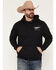 Image #1 - Miller Men's Boot Barn Exclusive High Life Draught Graphic Hooded Sweatshirt, Black, hi-res