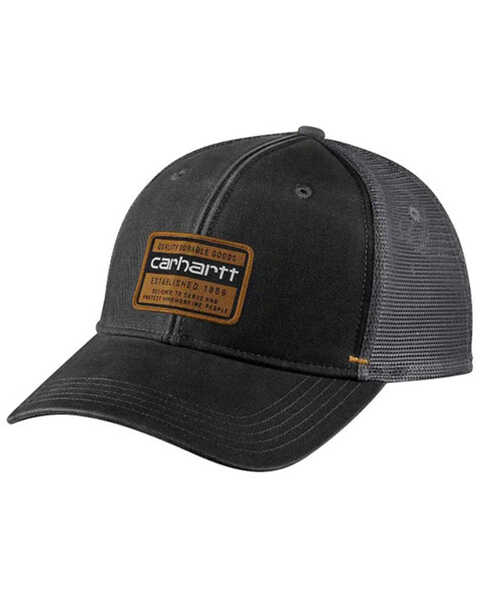 Image #1 - Carhartt Men's Quality Goods Logo Patch Ball Cap , Black, hi-res