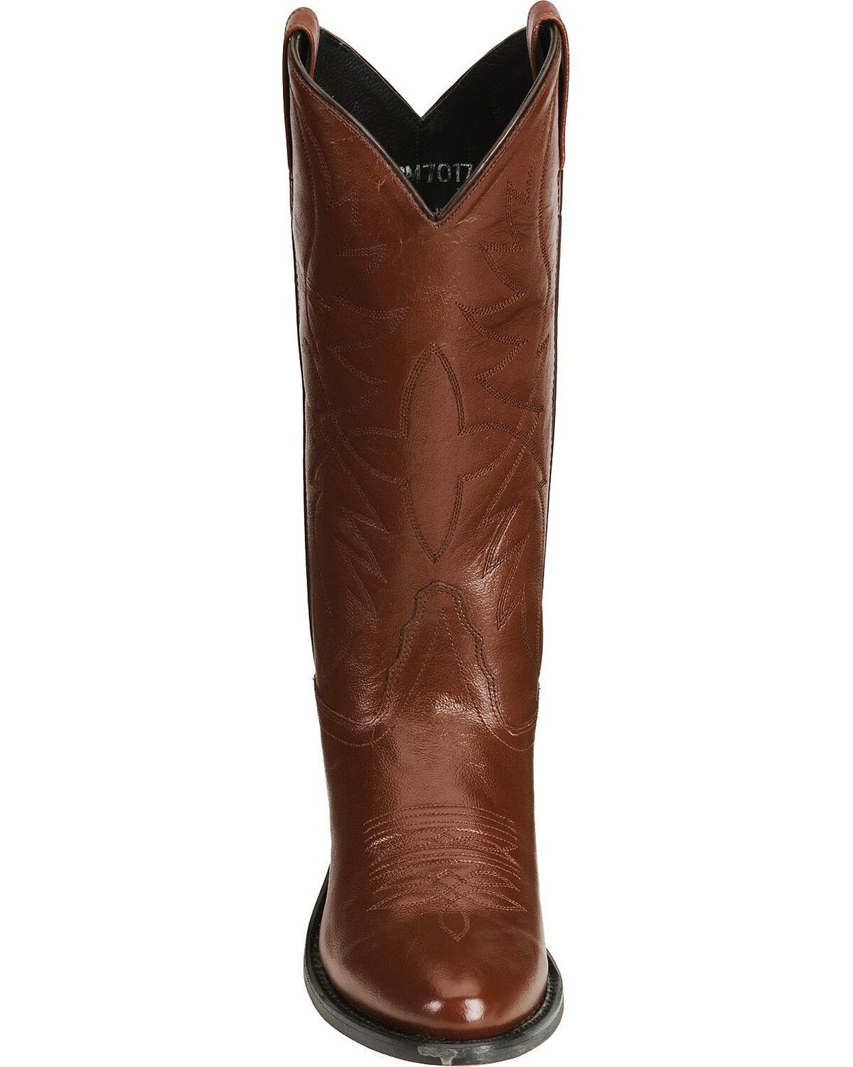 Old West Men's Smooth Leather Western Boots - Round Toe
