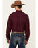 Image #4 - C‌inch Men's Solid Burgundy Button Long Sleeve Western Shirt, Burgundy, hi-res