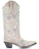 Image #2 - Corral Women's Floral Embroidered Western Boots - Snip Toe, White, hi-res