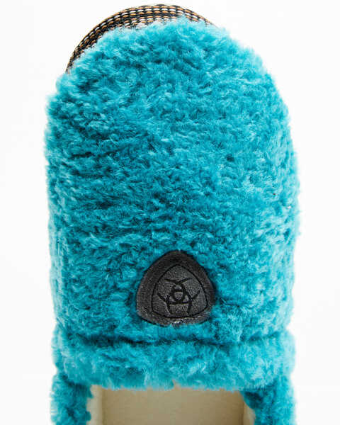 Image #6 - Ariat Women's Snuggle Slippers, Turquoise, hi-res