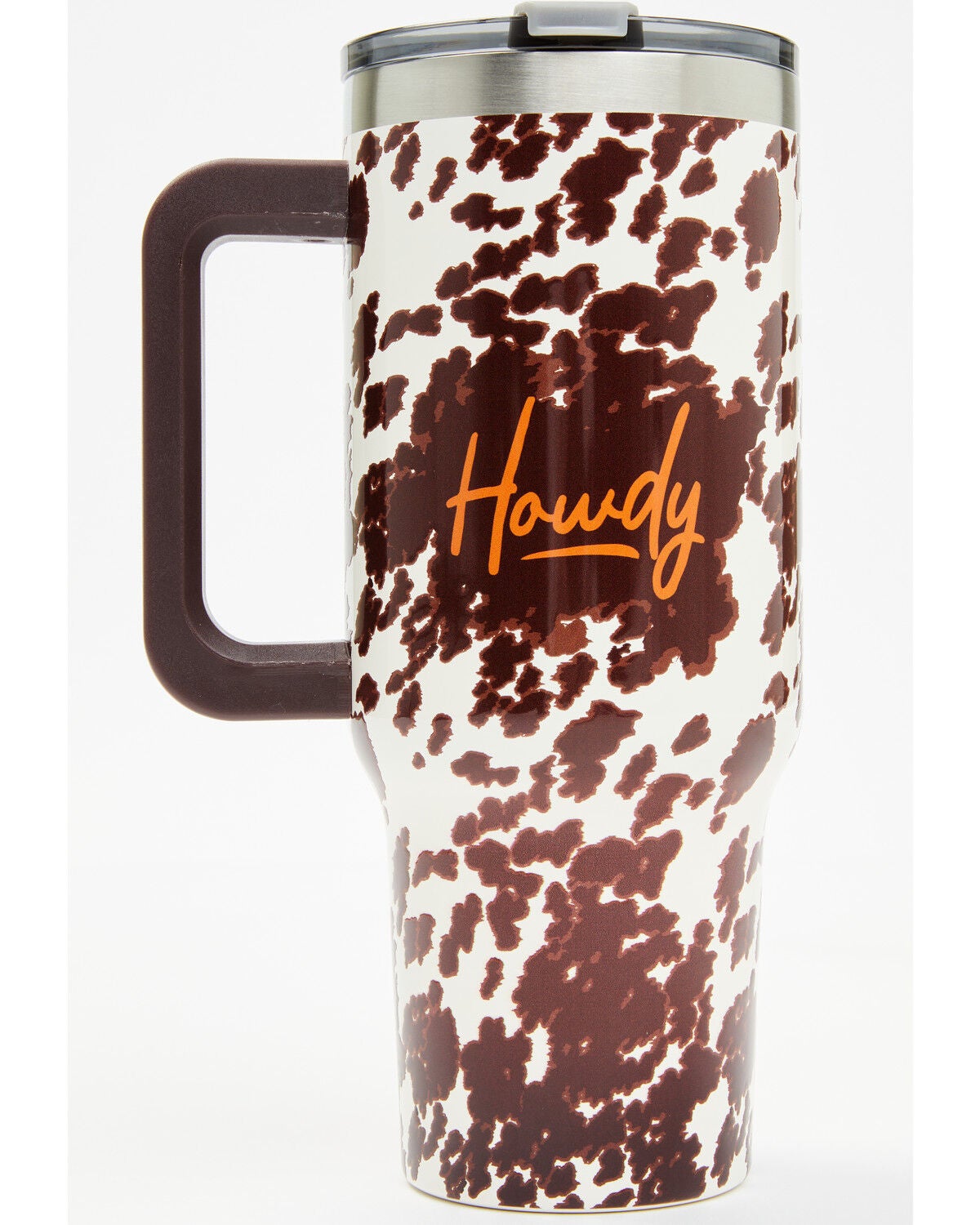 Boot Barn 40oz Howdy Tumbler with Handle, Brown, hi-res