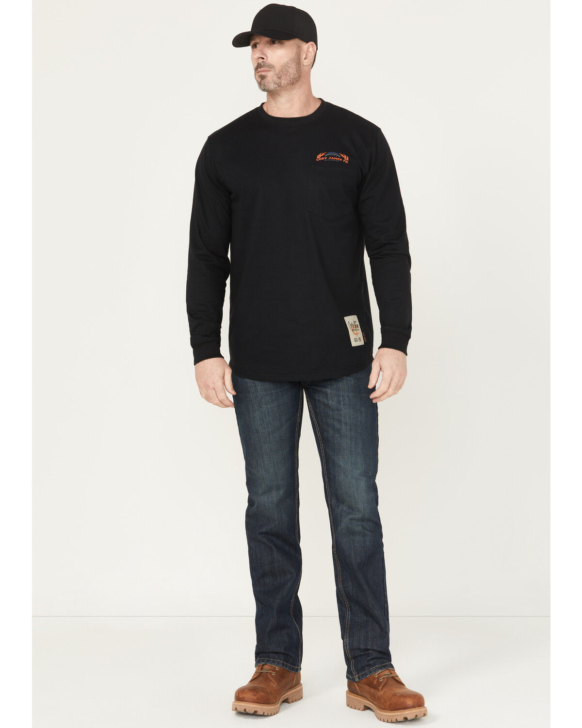 Image #1 - Cody James Men's FR Canter Dark Wash Straight Denim Jeans, Dark Wash, hi-res