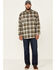 Image #3 - Hawx Men's FR Woven Plaid Print Long Sleeve Button-Down Work Shirt , Olive, hi-res