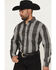 Image #2 - Cody James Black 1978&reg; Men's Ace Plaid Print Long Sleeve Button-Down Western Shirt, Charcoal, hi-res