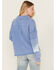 Image #4 - New In Women's Collared Long Sleeve Pullover , Blue, hi-res