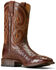 Image #1 - Ariat Men's Barley Ultra Exotic Full Quill Ostrich Western Boots - Broad Square Toe, Dark Brown, hi-res