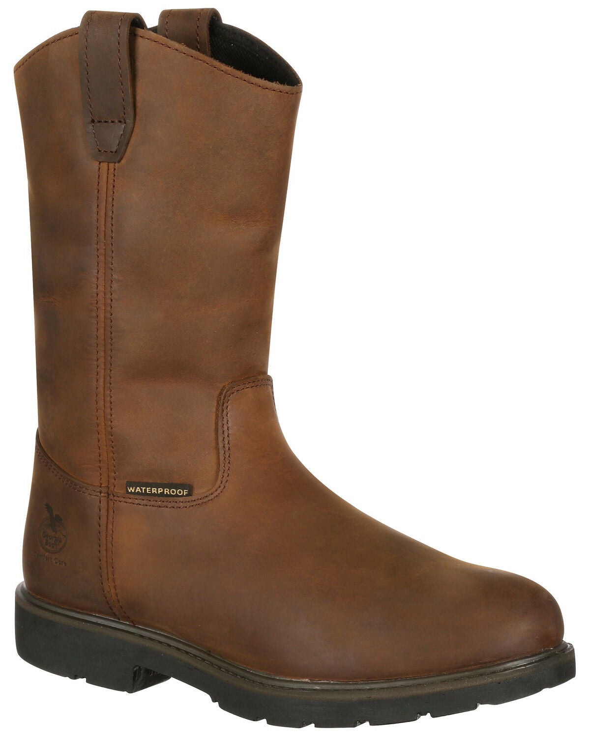 Image #1 - Georgia Boot Men's Suspension System Waterproof Western Work Boots - Soft Toe, , hi-res