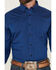 Image #3 - Roper Men's Amarillo Solid Long Sleeve Button-Down Western Shirt, Blue, hi-res