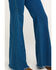 Flying Tomato Women's High Rise Distressed Flare Jeans, Blue, hi-res