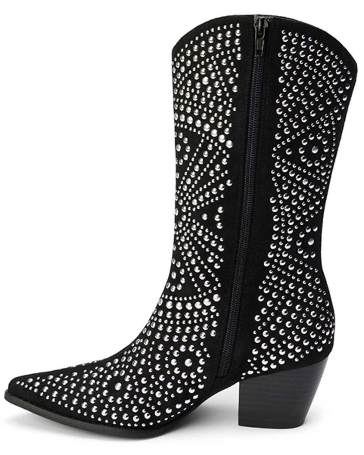 Image #3 - Matisse Women's Twain Studded Western Boots - Round Toe, Black, hi-res