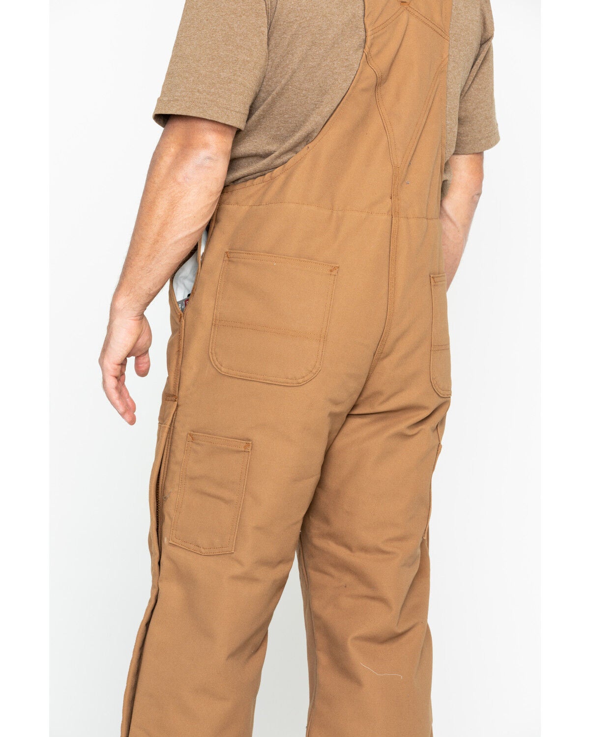 carhartt fr duck bib overall quilt lined