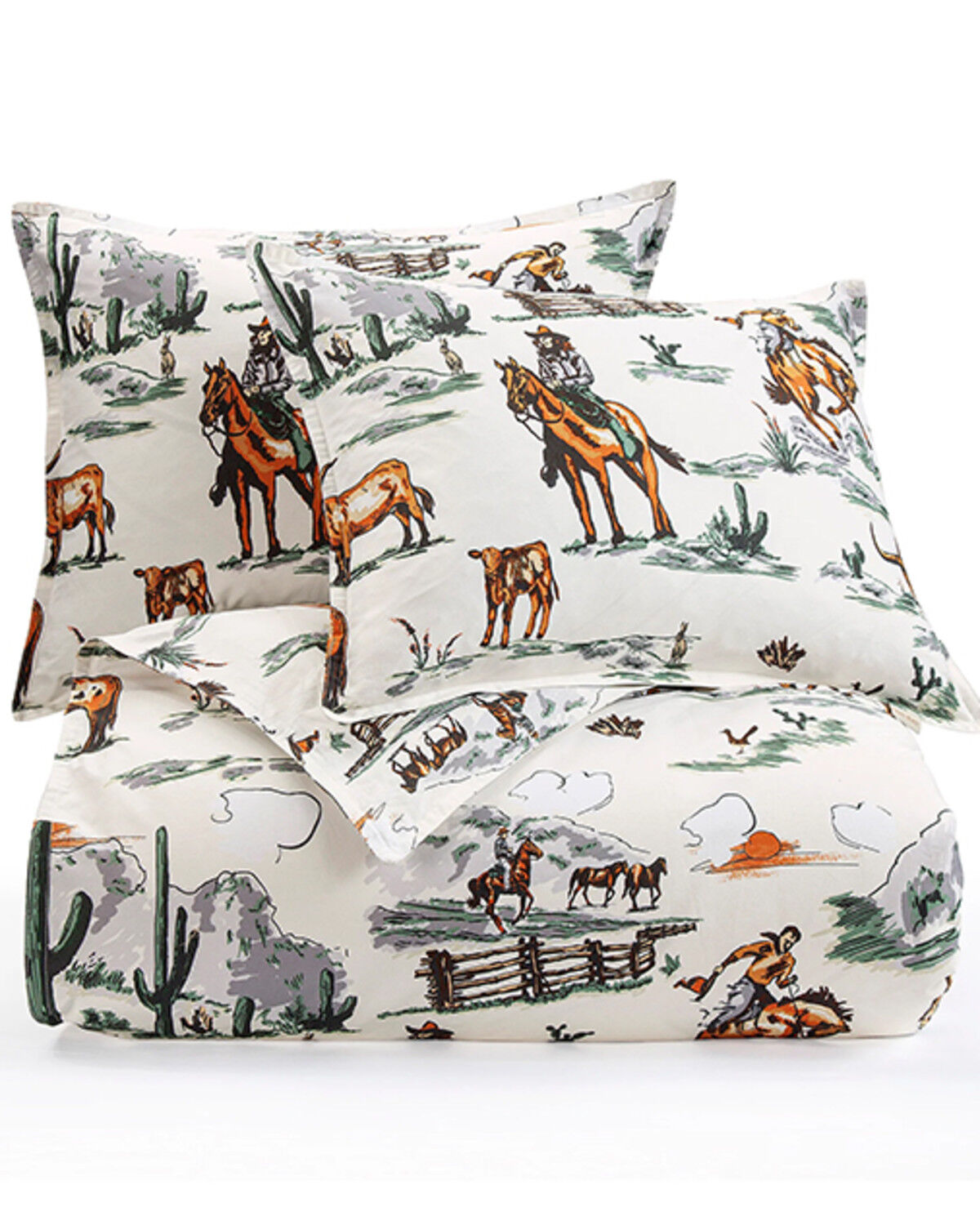 Image #3 - HiEnd Accents 3pc Ranch Life Reversible Comforter Bedding Set - Super Queen, Multi, hi-res