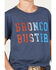 Image #3 - Cody James Boys' Bronco Buster Short Sleeve Graphic T-Shirt, Navy, hi-res