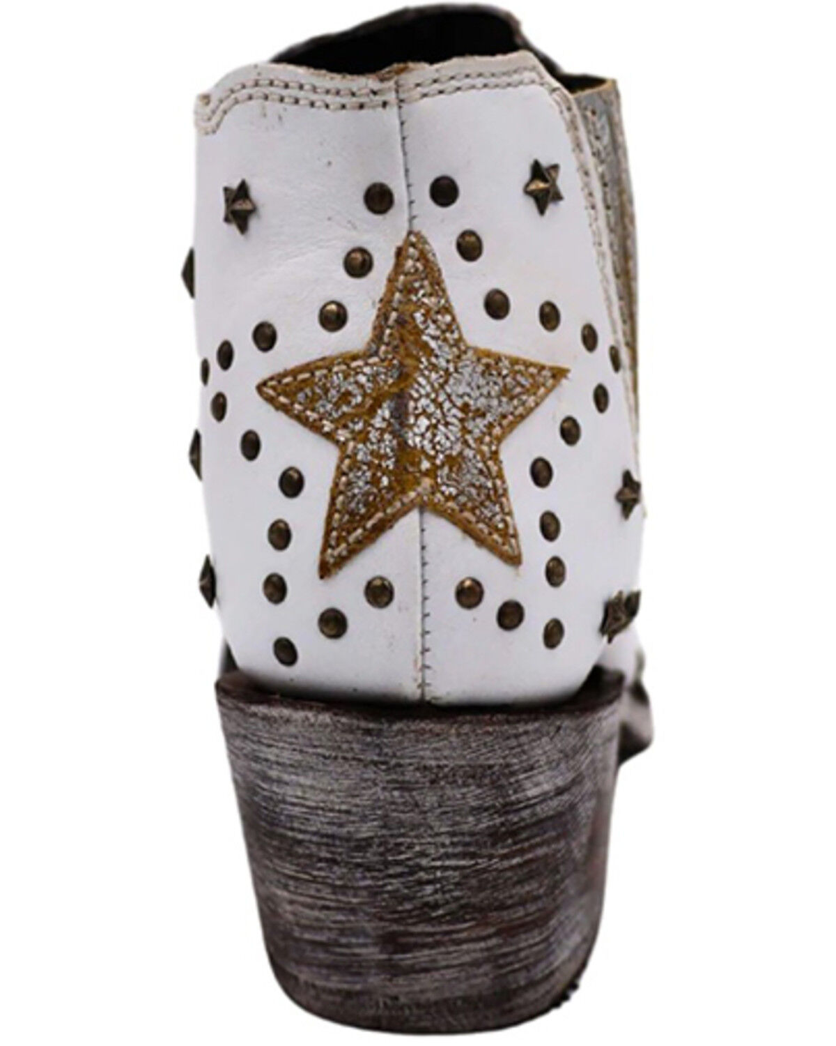 Image #5 - Caborca Silver by Liberty Black Women's A Star is Born Zippered Booties - Snip Toe, White, hi-res