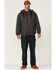 Image #2 - Hawx Men's Charcoal Sherpa-Lined Zip-Front Hooded Work Jacket, Charcoal, hi-res