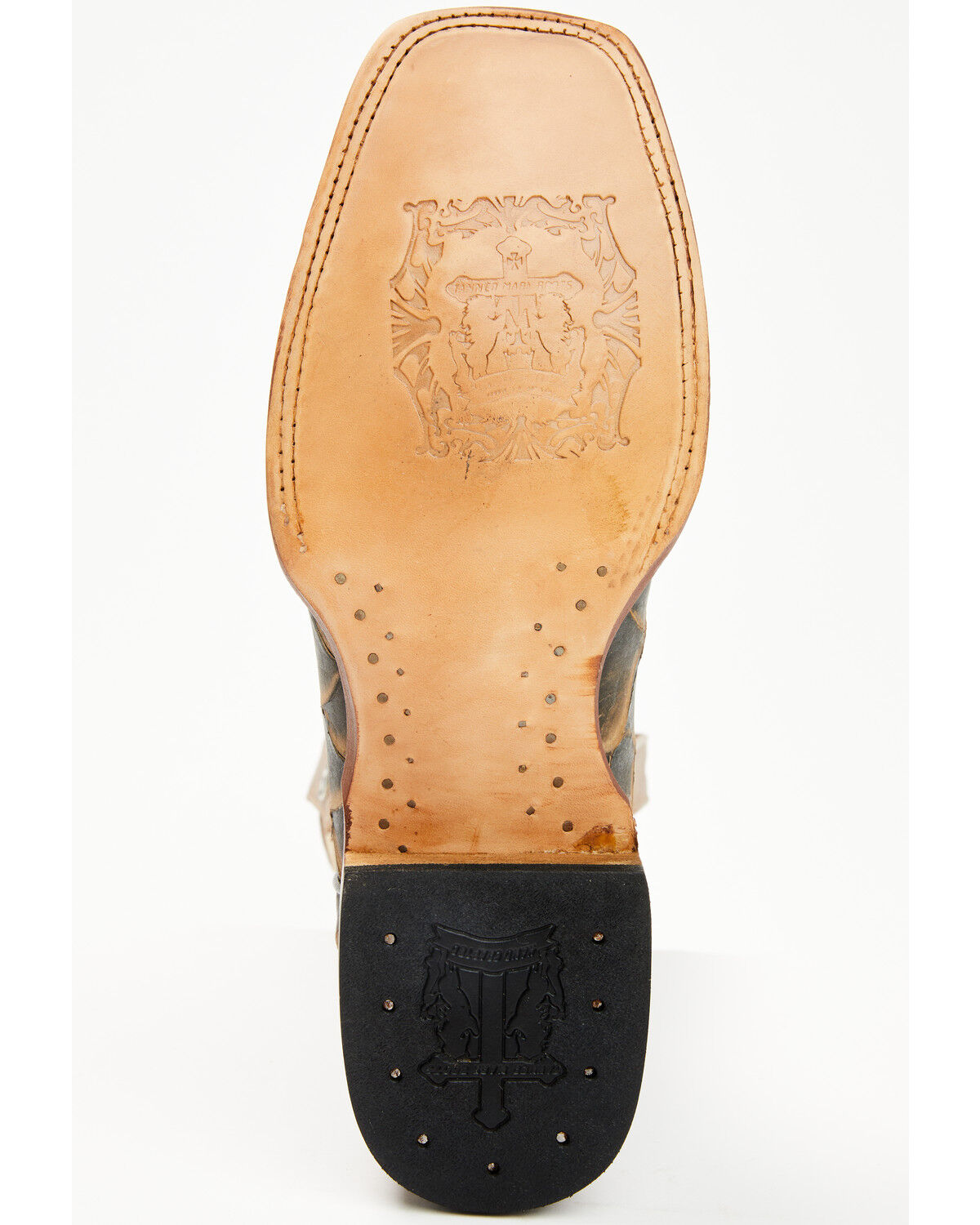 Image #7 - Tanner Mark Men's Monster Fish Print Western Boots - Broad Square Toe, Oryx, hi-res