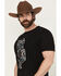 Image #2 - RANK 45® Men's Southwest Bull Short Sleeve Graphic T-Shirt, Black, hi-res