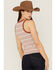 Image #4 - RANK 45® Women's Southwestern Stripe Henley Tank Top, Rust Copper, hi-res