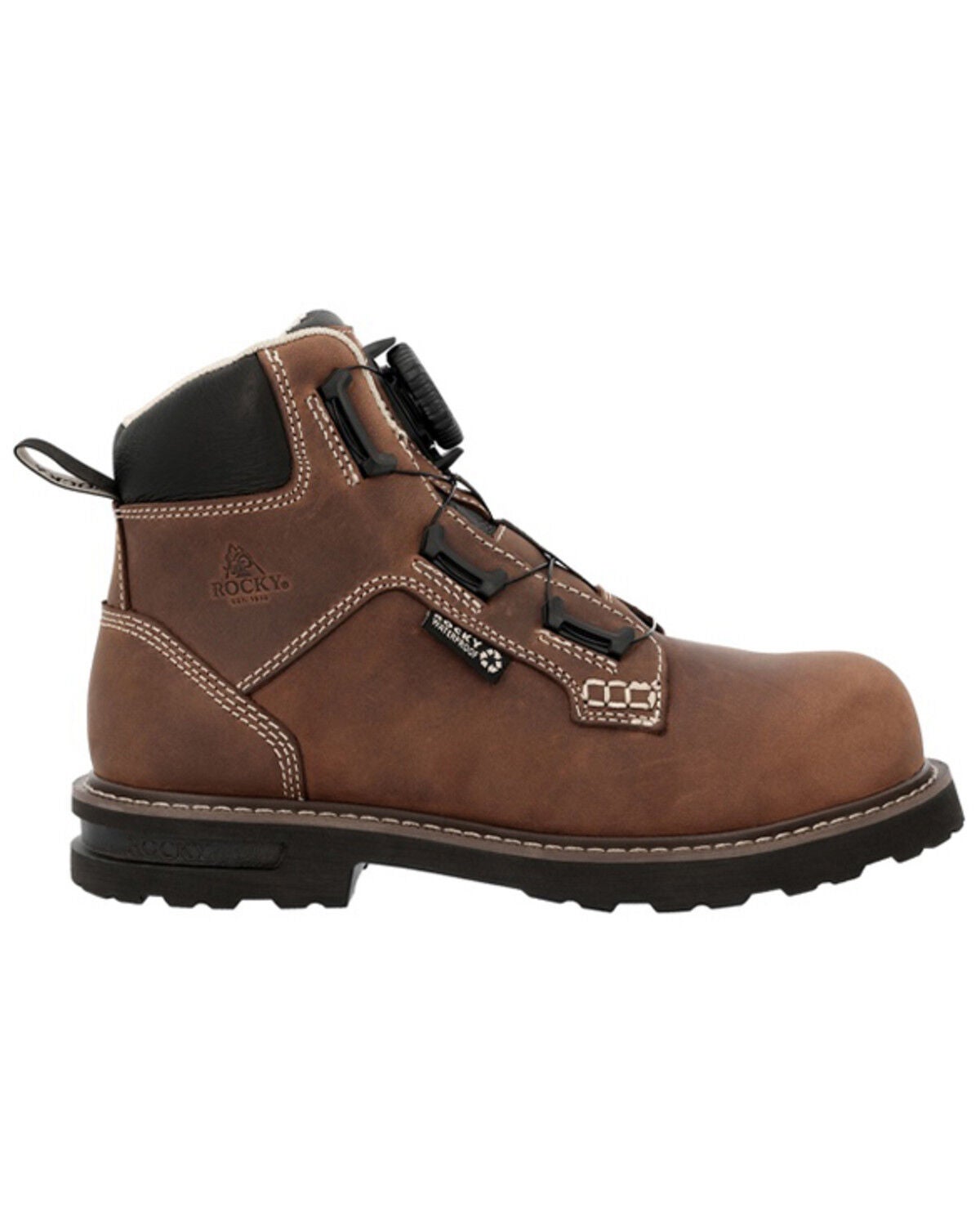 Image #2 - Rocky Women's 6" Grindstone XTR BOA&reg; Work Boots - Composite Toe, Brown, hi-res