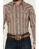 Image #3 - Gibson Men's Show Downer Floral Striped Long Sleeve Snap Western Shirt, Brown, hi-res