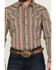 Image #3 - Gibson Men's Show Downer Floral Striped Long Sleeve Snap Western Shirt , Brown, hi-res