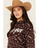 Image #2 - Wrangler Women's Rope Print Logo Hoodie, Purple, hi-res