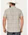 Image #4 - Pendleton Men's Deacon Printed Short Sleeve Button-Down Western Shirt , Grey, hi-res