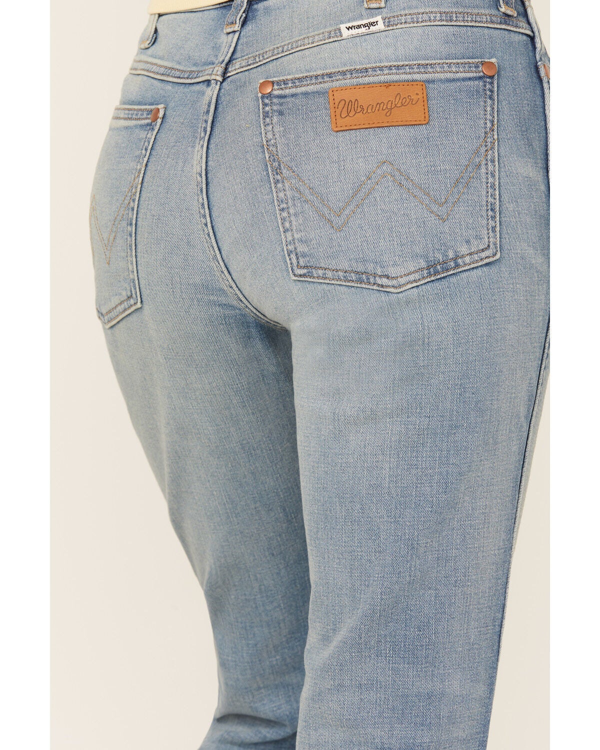 Image #4 - Wrangler Women's Medium Wash Westward Mid Rise Bootcut Stretch Denim Jeans, Medium Wash, hi-res