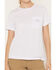 Image #3 - Carhartt Women's Relaxed Fit Lightweight Short Sleeve Pocket Tee, Lavender, hi-res