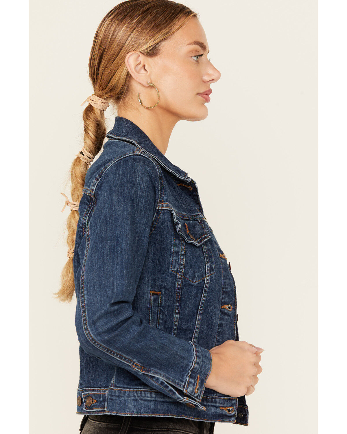 Image #2 - Levi's Women's Original Trucker Jacket, Dark Wash, hi-res