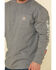 Image #5 - Carhartt Men's M-FR Midweight Signature Logo Long Sleeve Work Shirt, Grey, hi-res