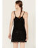 Image #4 - Shyanne Women's Fringe Slip Mini Dress, Black, hi-res