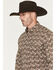 Image #2 - George Strait by Wrangler Men's Paisley Print Long Sleeve Button-Down Stretch Western Shirt - Tall, Brown, hi-res