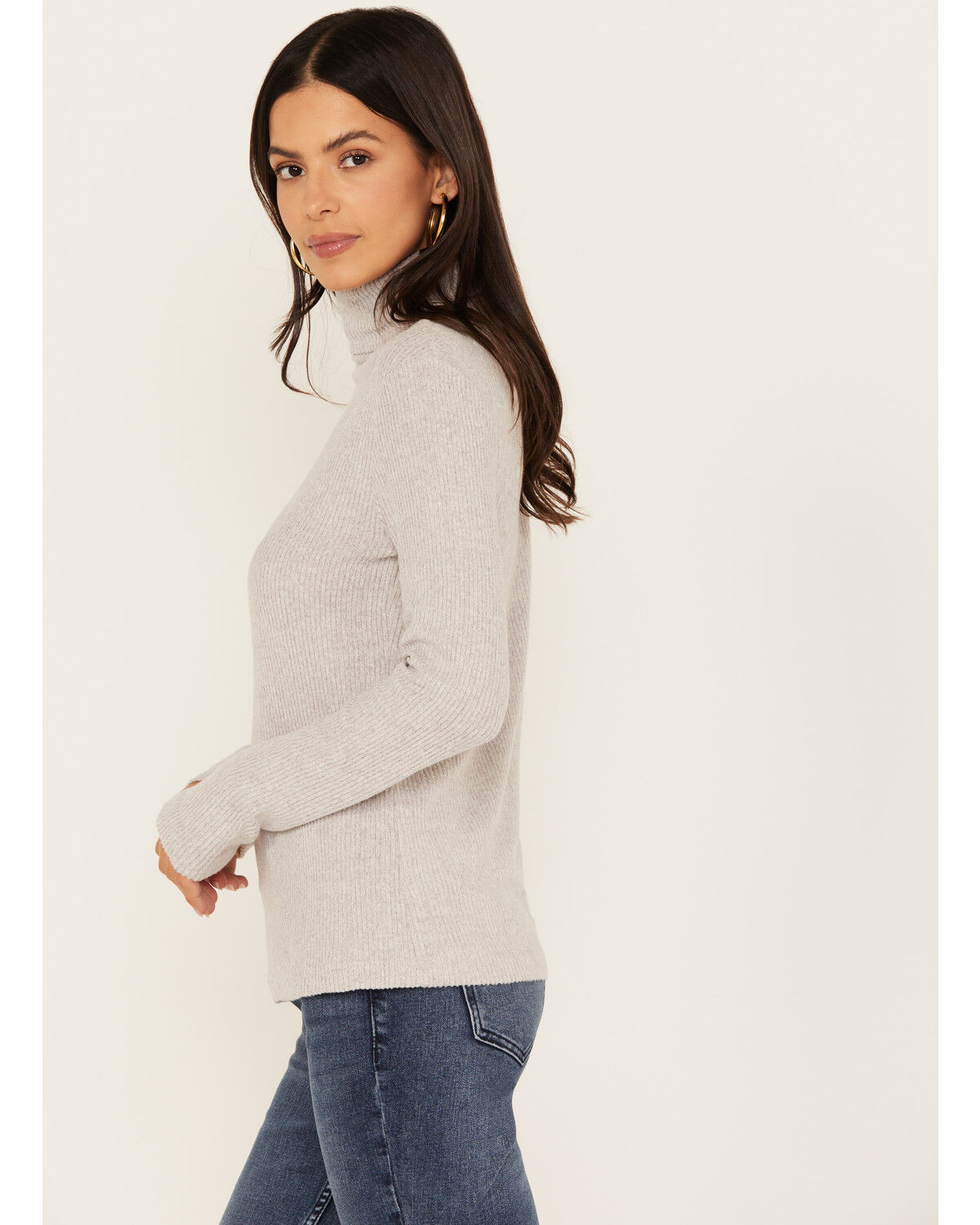 Image #2 - Miss Me Women's Long Sleeve Turtleneck Top, , hi-res