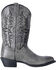 Image #2 - Laredo Men's Harding Waxy Leather Western Boots - Round Toe, Grey, hi-res