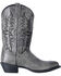 Laredo Men's Harding Waxy Leather Western Boots - Medium Toe, Grey, hi-res