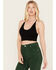 Image #2 - Fornia Women's Jacquard Print Sleeveless Brami, Black, hi-res