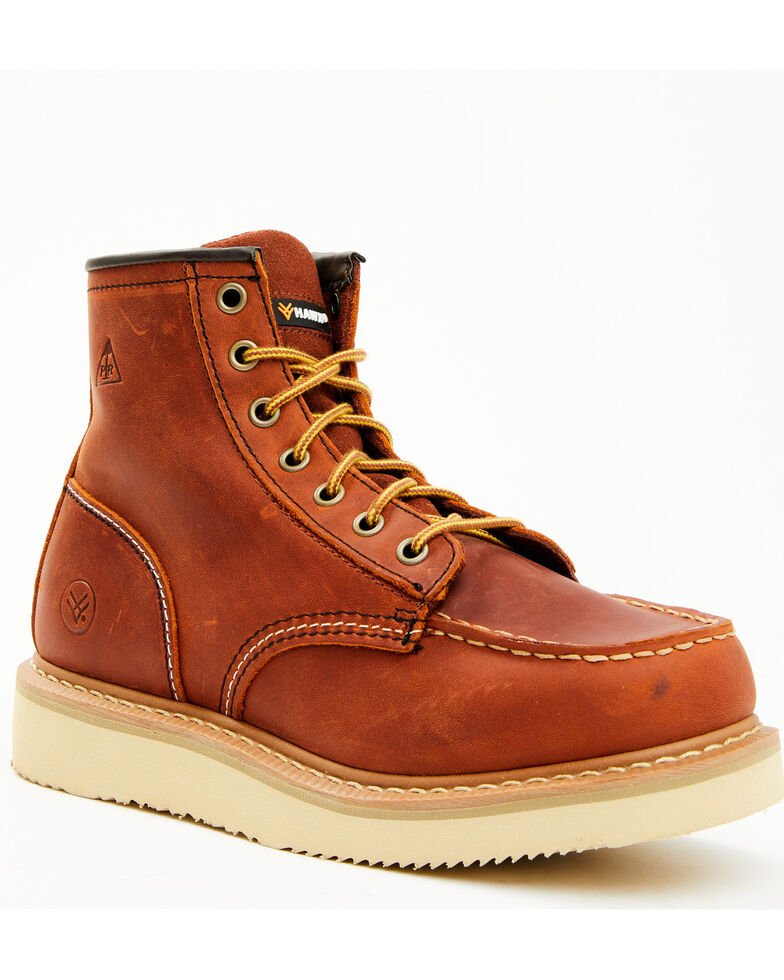 Hawx Women's Gradient Lace-Up Work Boots - Soft Toe, Brown, hi-res