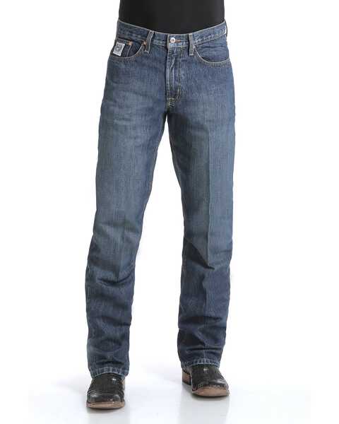 Image #1 - Cinch  Jeans - White Label Relaxed Fit Denim Jeans Dark Stonewash, No Color, hi-res