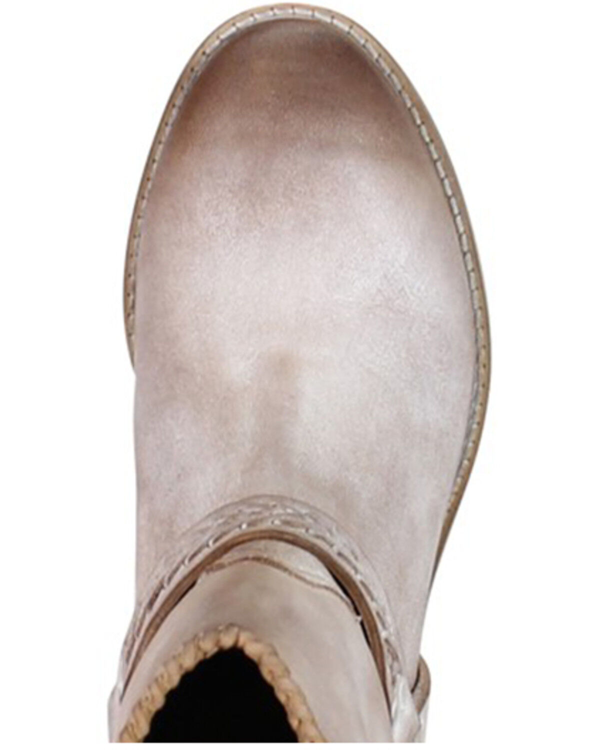 Image #6 - Diba True Women's Glass Heart Western Booties - Round Toe, Off White, hi-res