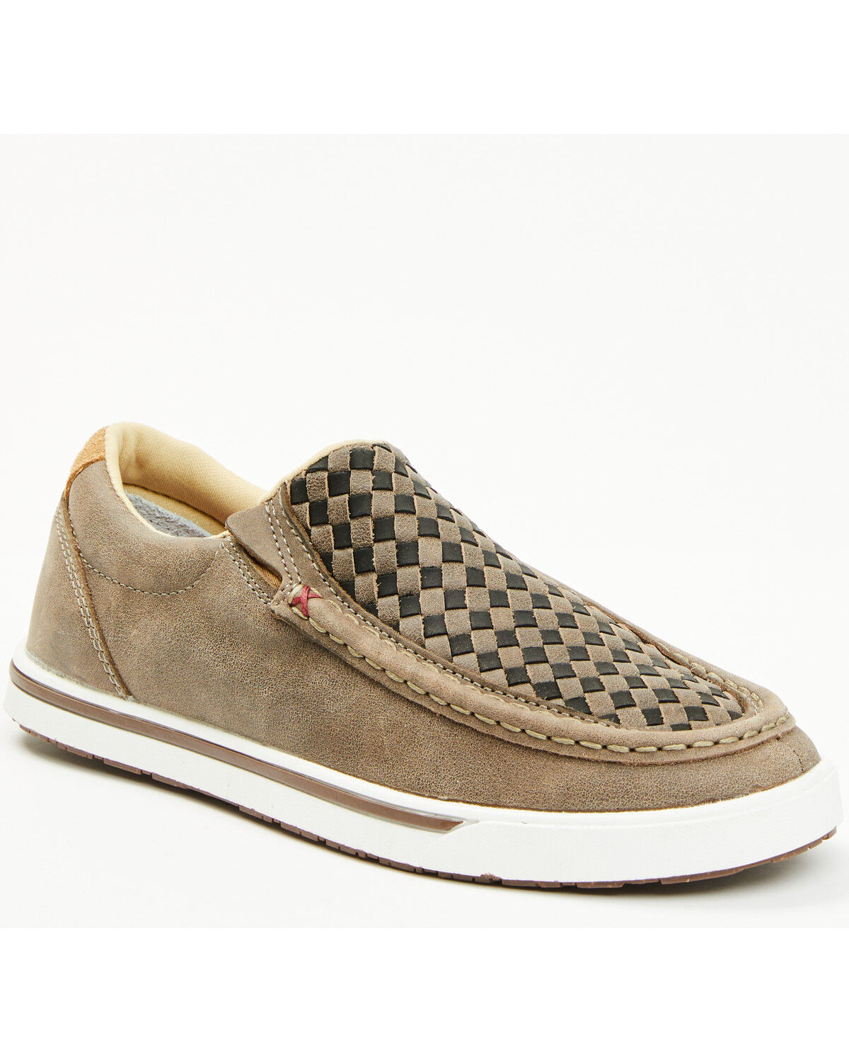Image #1 - Twisted X Women's Slip-On Kicks Casual Shoes - Moc Toe, Taupe, hi-res