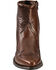 Image #4 - Abilene Western Wingtip Zipper Boots - Snip Toe, Chocolate, hi-res