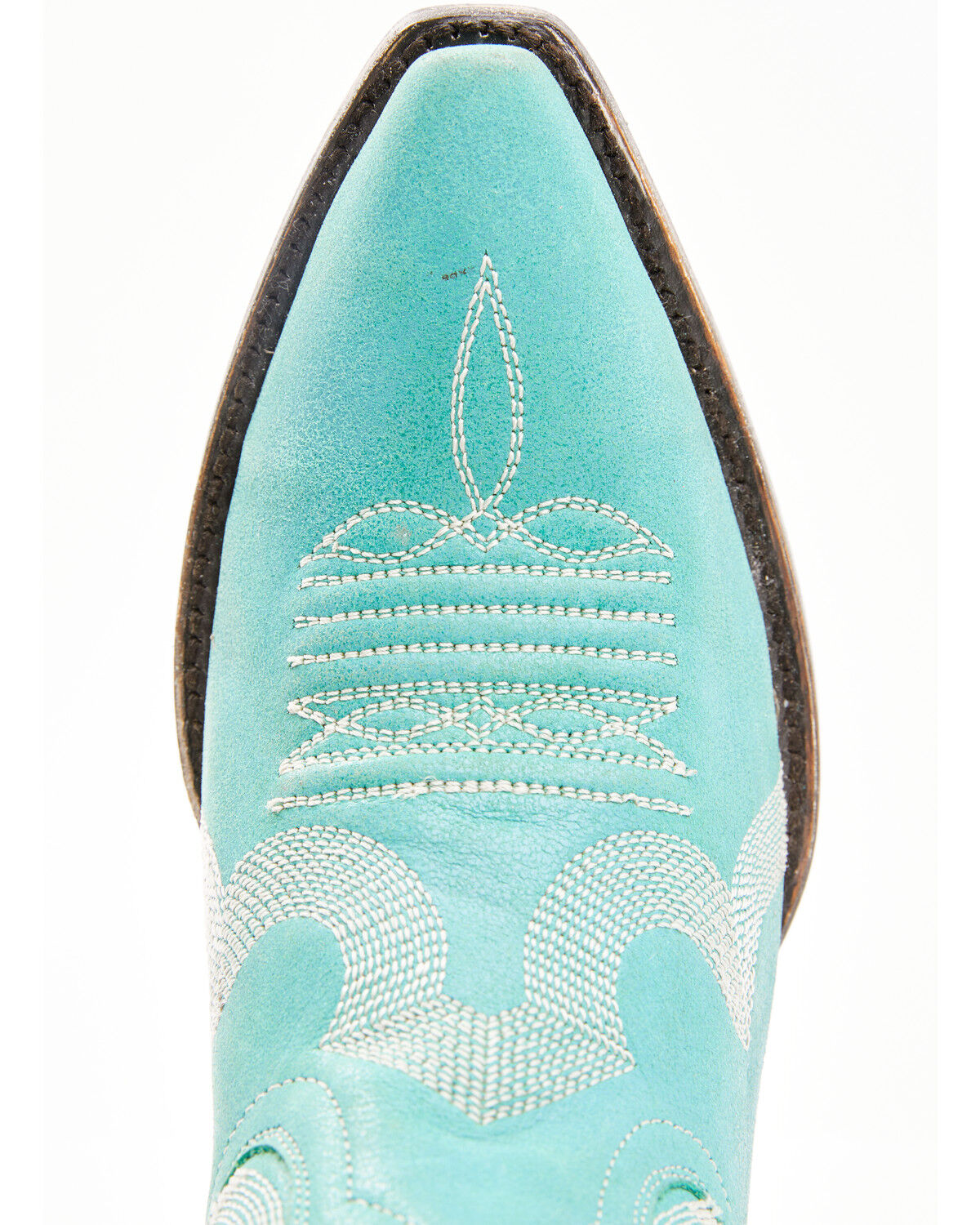 Image #6 - Caborca Silver by Liberty Black Women's Helga Stitch Western Boots - Snip Toe, Blue, hi-res